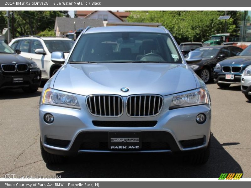 Blue Water Metallic / Black 2014 BMW X3 xDrive28i