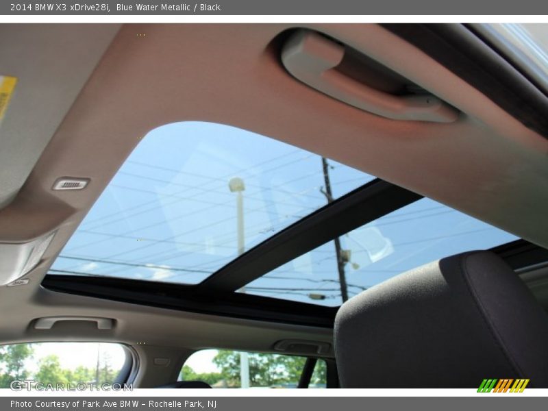 Blue Water Metallic / Black 2014 BMW X3 xDrive28i
