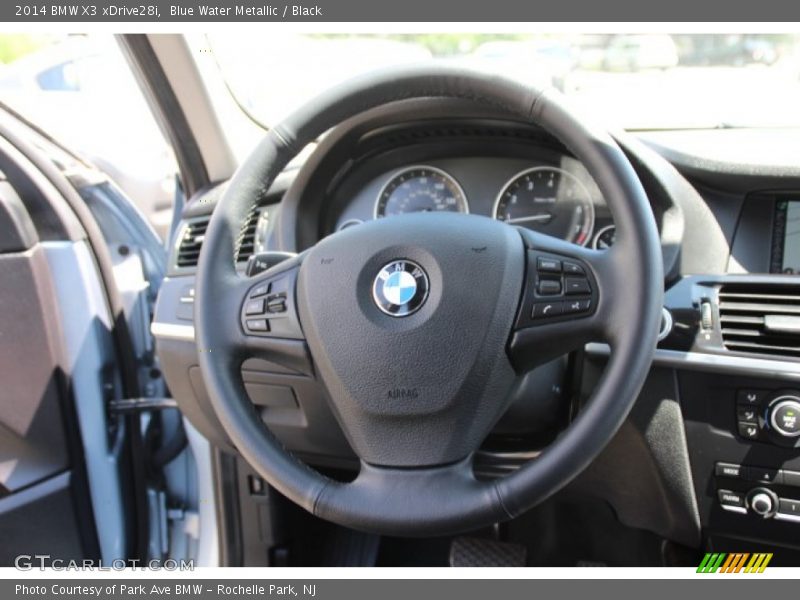 Blue Water Metallic / Black 2014 BMW X3 xDrive28i