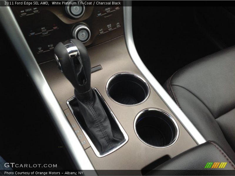 White Platinum Tri-Coat / Charcoal Black 2011 Ford Edge SEL AWD