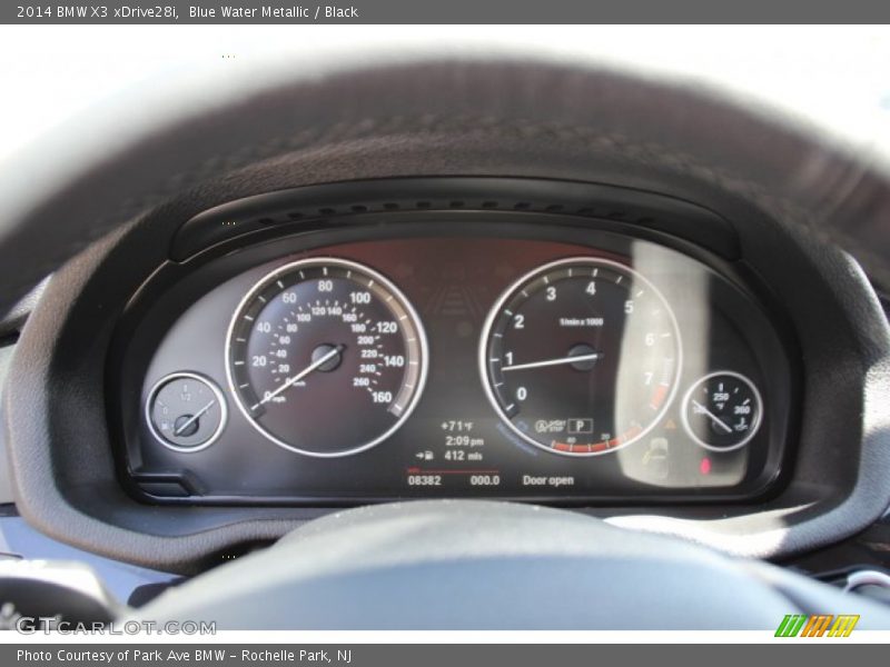 Blue Water Metallic / Black 2014 BMW X3 xDrive28i