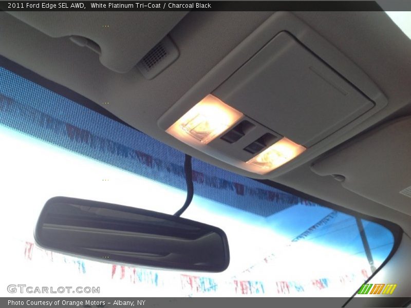 White Platinum Tri-Coat / Charcoal Black 2011 Ford Edge SEL AWD
