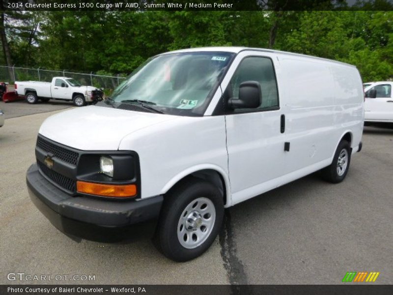 Summit White / Medium Pewter 2014 Chevrolet Express 1500 Cargo WT AWD