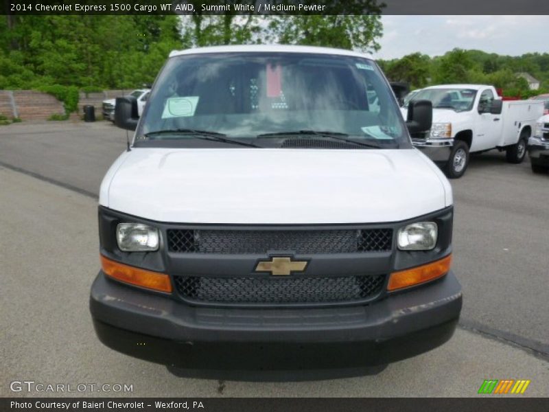 Summit White / Medium Pewter 2014 Chevrolet Express 1500 Cargo WT AWD