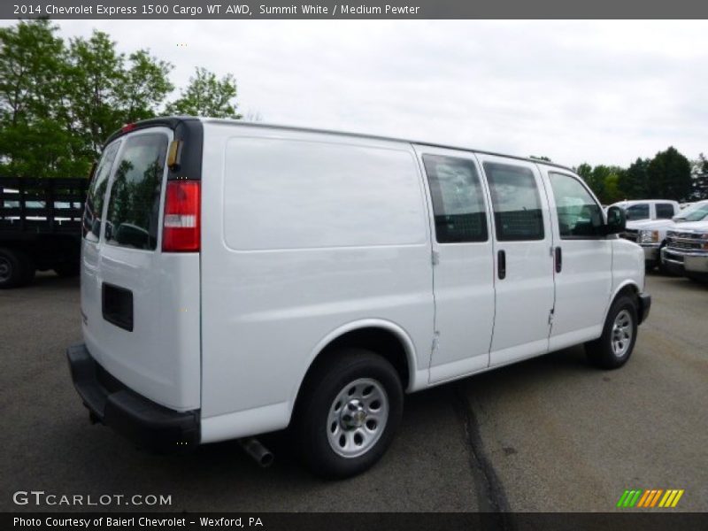 Summit White / Medium Pewter 2014 Chevrolet Express 1500 Cargo WT AWD