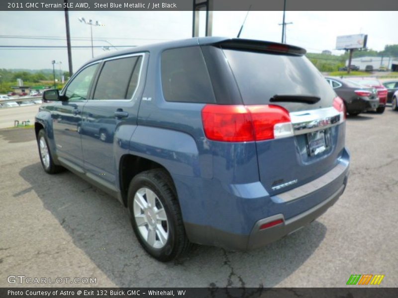 Steel Blue Metallic / Jet Black 2011 GMC Terrain SLE AWD