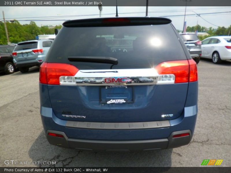 Steel Blue Metallic / Jet Black 2011 GMC Terrain SLE AWD