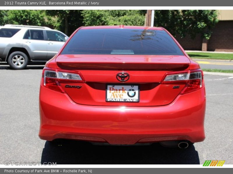 Barcelona Red Metallic / Ivory 2012 Toyota Camry XLE