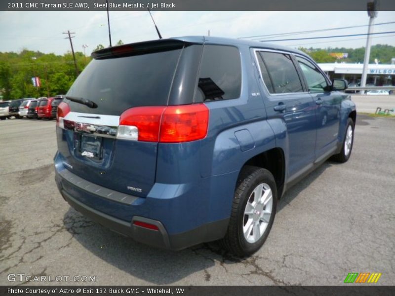Steel Blue Metallic / Jet Black 2011 GMC Terrain SLE AWD