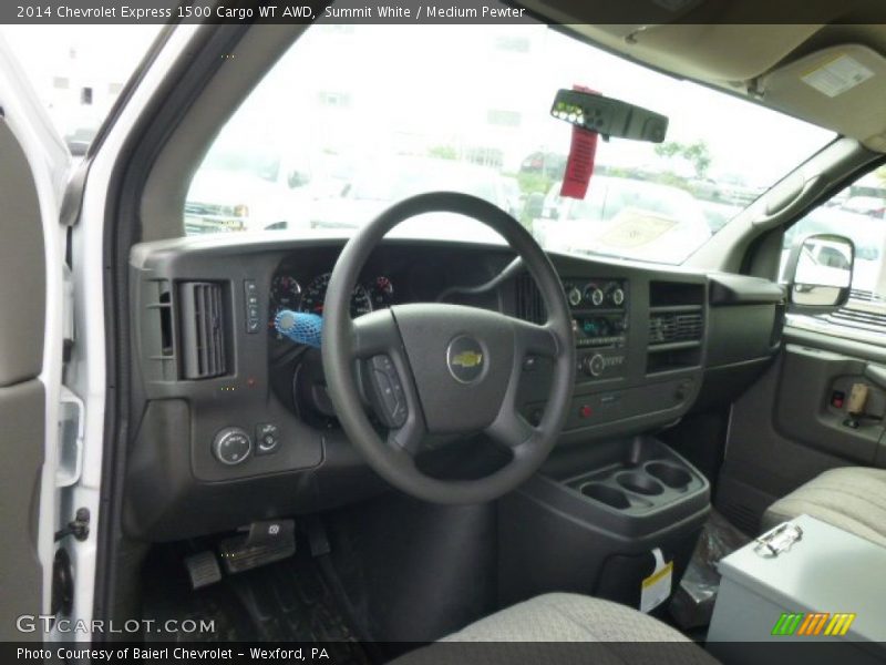 Summit White / Medium Pewter 2014 Chevrolet Express 1500 Cargo WT AWD