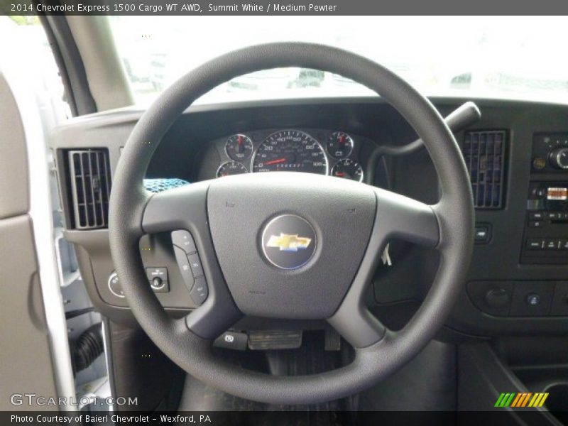 Summit White / Medium Pewter 2014 Chevrolet Express 1500 Cargo WT AWD