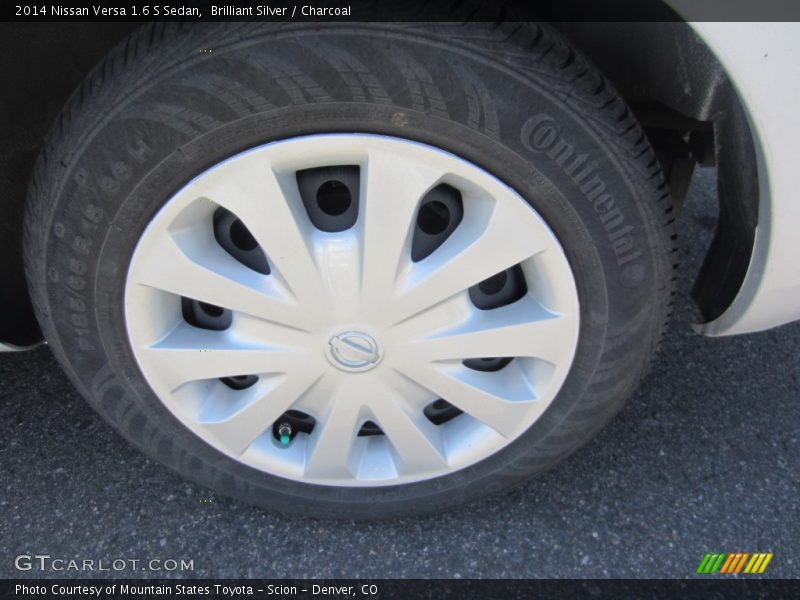 Brilliant Silver / Charcoal 2014 Nissan Versa 1.6 S Sedan