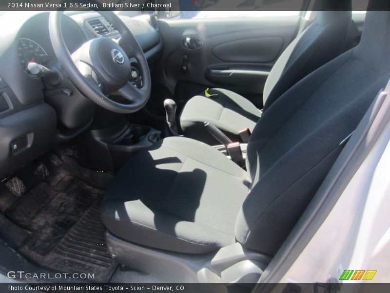 Brilliant Silver / Charcoal 2014 Nissan Versa 1.6 S Sedan