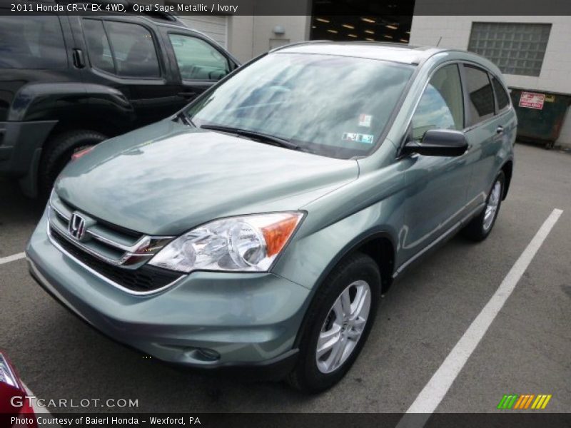 Opal Sage Metallic / Ivory 2011 Honda CR-V EX 4WD