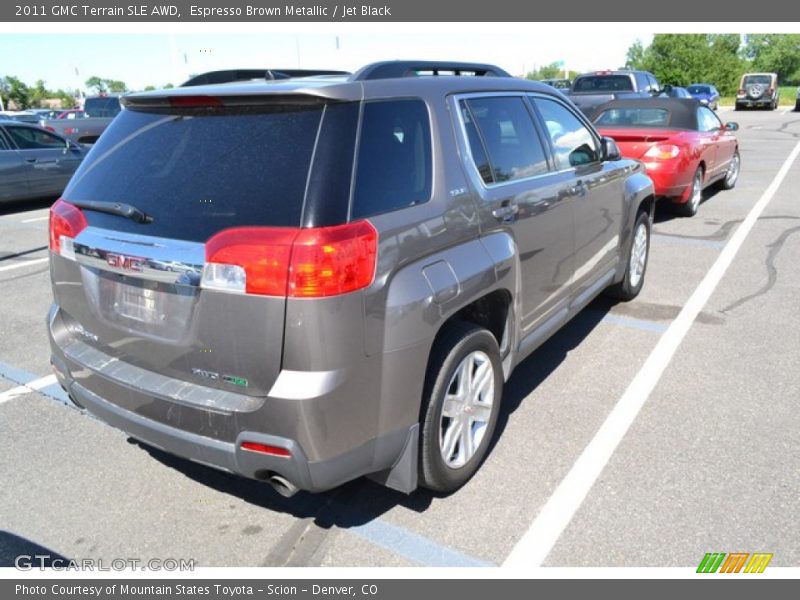 Espresso Brown Metallic / Jet Black 2011 GMC Terrain SLE AWD