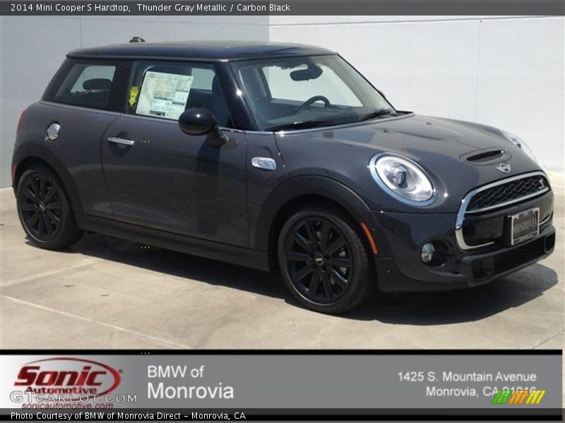 Thunder Gray Metallic / Carbon Black 2014 Mini Cooper S Hardtop