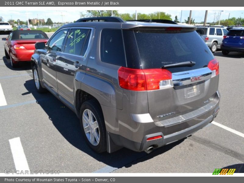 Espresso Brown Metallic / Jet Black 2011 GMC Terrain SLE AWD