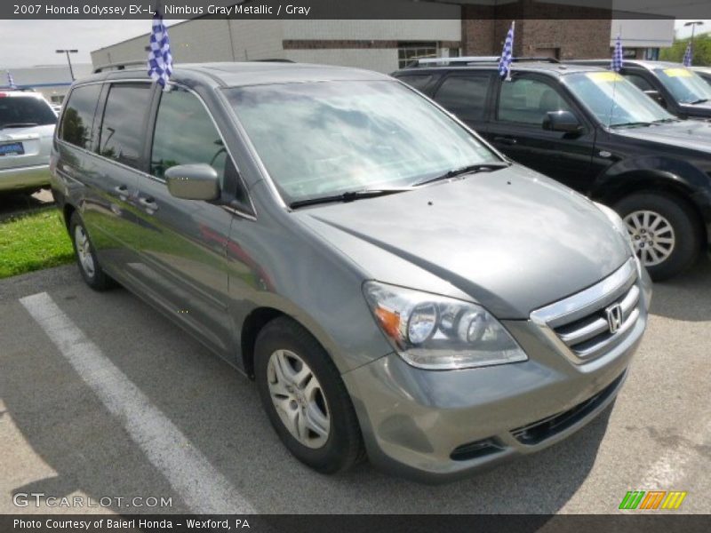 Nimbus Gray Metallic / Gray 2007 Honda Odyssey EX-L