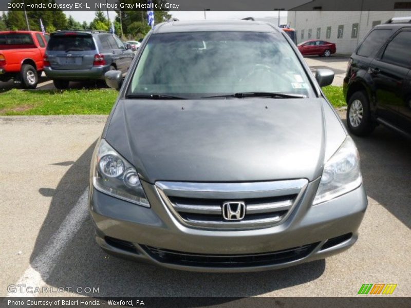 Nimbus Gray Metallic / Gray 2007 Honda Odyssey EX-L