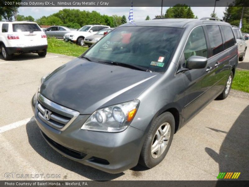 Nimbus Gray Metallic / Gray 2007 Honda Odyssey EX-L