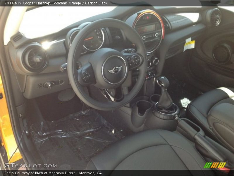 Volcanic Orange / Carbon Black 2014 Mini Cooper Hardtop