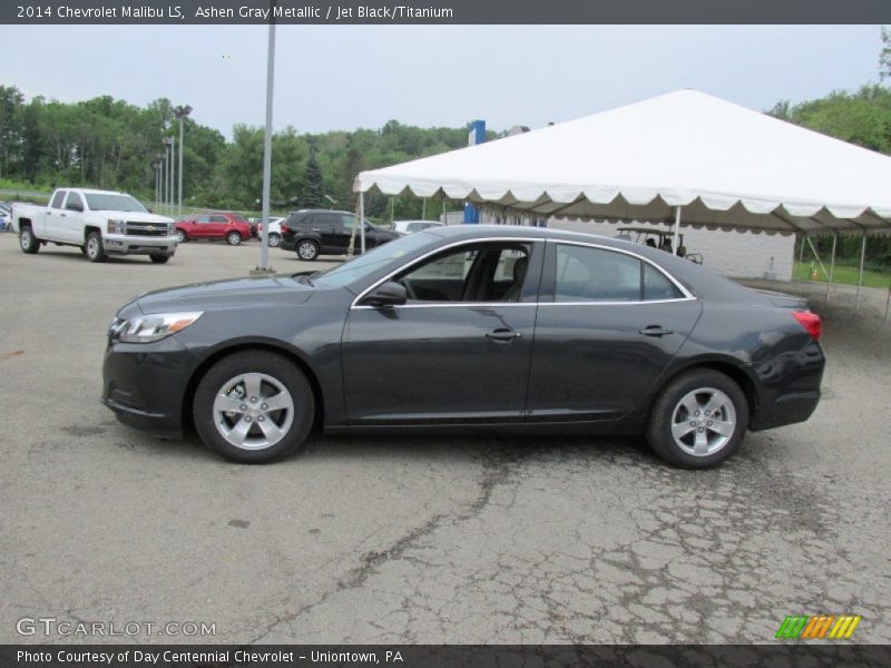 Ashen Gray Metallic / Jet Black/Titanium 2014 Chevrolet Malibu LS