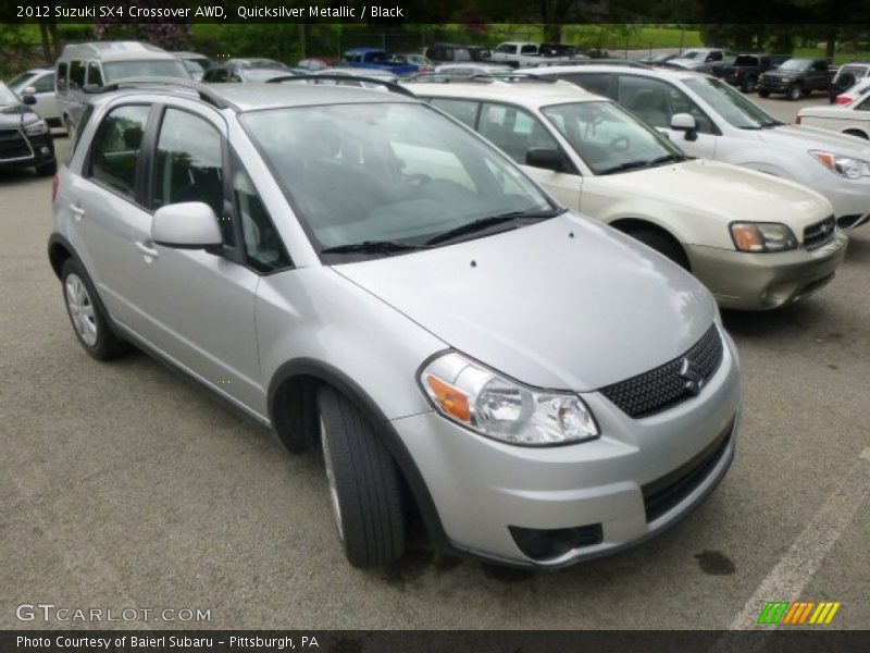 Quicksilver Metallic / Black 2012 Suzuki SX4 Crossover AWD