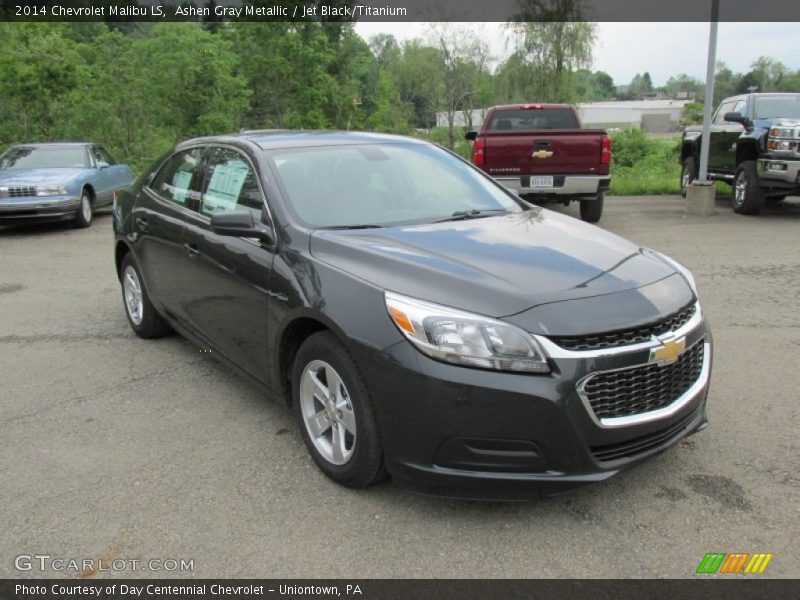 Ashen Gray Metallic / Jet Black/Titanium 2014 Chevrolet Malibu LS