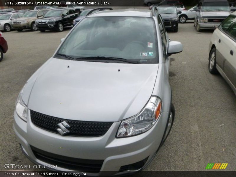 Quicksilver Metallic / Black 2012 Suzuki SX4 Crossover AWD