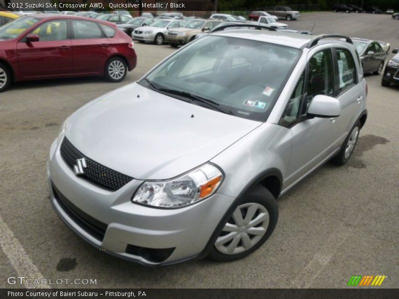 Quicksilver Metallic / Black 2012 Suzuki SX4 Crossover AWD