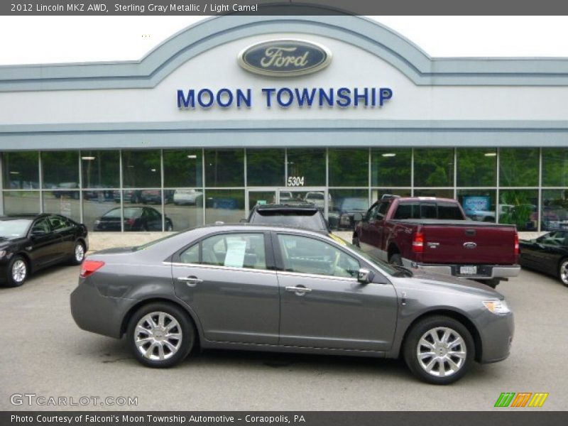 Sterling Gray Metallic / Light Camel 2012 Lincoln MKZ AWD