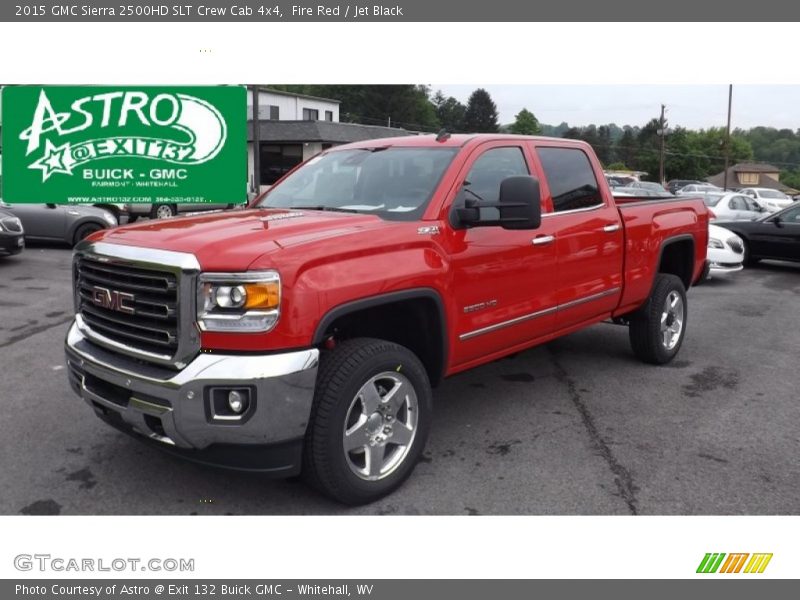 Fire Red / Jet Black 2015 GMC Sierra 2500HD SLT Crew Cab 4x4