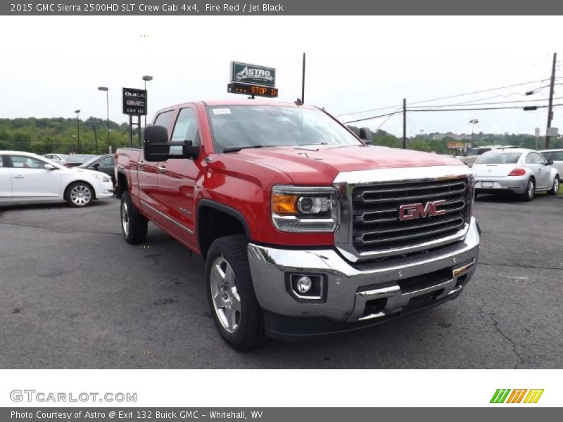 Fire Red / Jet Black 2015 GMC Sierra 2500HD SLT Crew Cab 4x4
