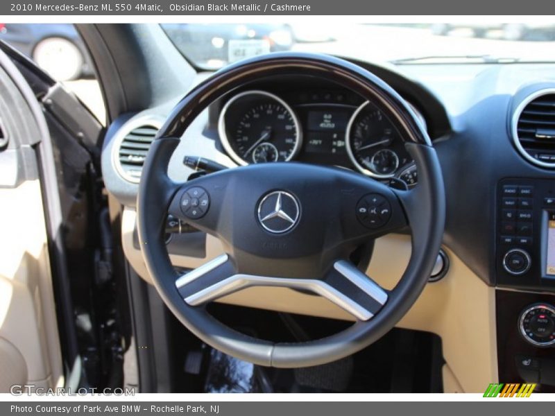 Obsidian Black Metallic / Cashmere 2010 Mercedes-Benz ML 550 4Matic