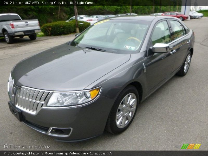 Sterling Gray Metallic / Light Camel 2012 Lincoln MKZ AWD
