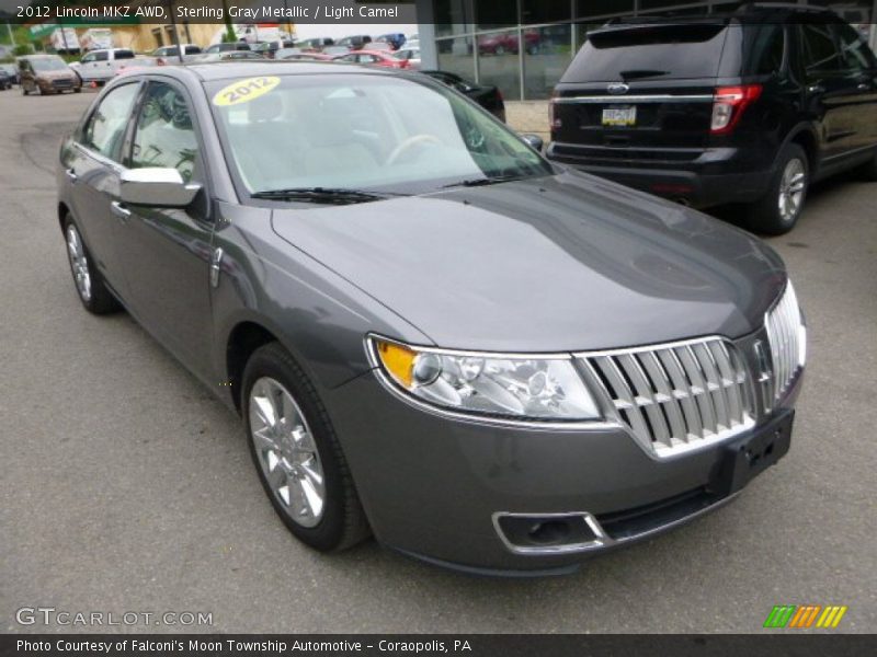Sterling Gray Metallic / Light Camel 2012 Lincoln MKZ AWD