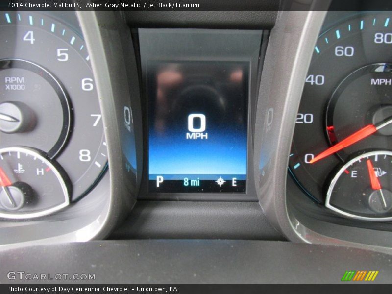 Ashen Gray Metallic / Jet Black/Titanium 2014 Chevrolet Malibu LS