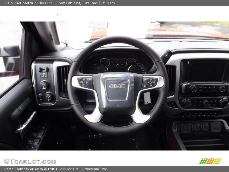 Fire Red / Jet Black 2015 GMC Sierra 2500HD SLT Crew Cab 4x4