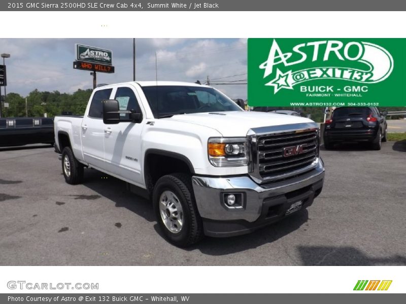 Summit White / Jet Black 2015 GMC Sierra 2500HD SLE Crew Cab 4x4