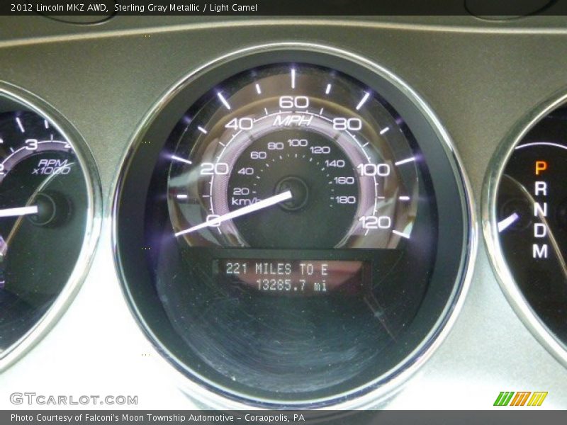 Sterling Gray Metallic / Light Camel 2012 Lincoln MKZ AWD