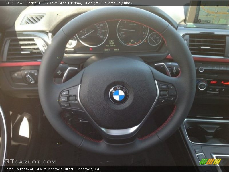 Midnight Blue Metallic / Black 2014 BMW 3 Series 335i xDrive Gran Turismo