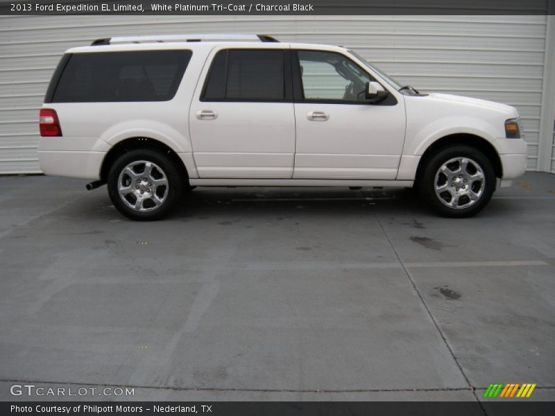 White Platinum Tri-Coat / Charcoal Black 2013 Ford Expedition EL Limited