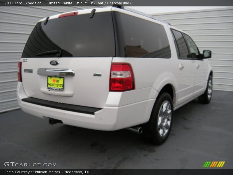 White Platinum Tri-Coat / Charcoal Black 2013 Ford Expedition EL Limited