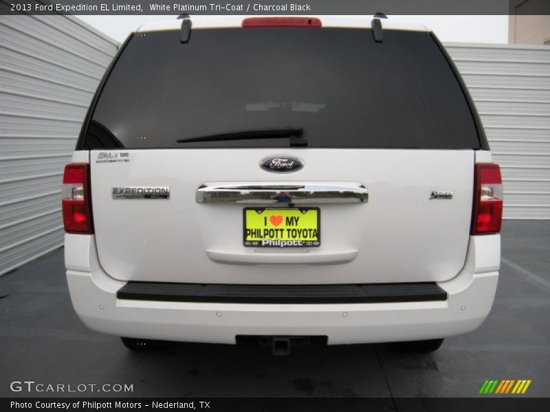 White Platinum Tri-Coat / Charcoal Black 2013 Ford Expedition EL Limited