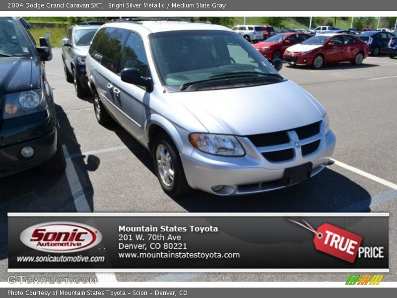 Bright Silver Metallic / Medium Slate Gray 2004 Dodge Grand Caravan SXT