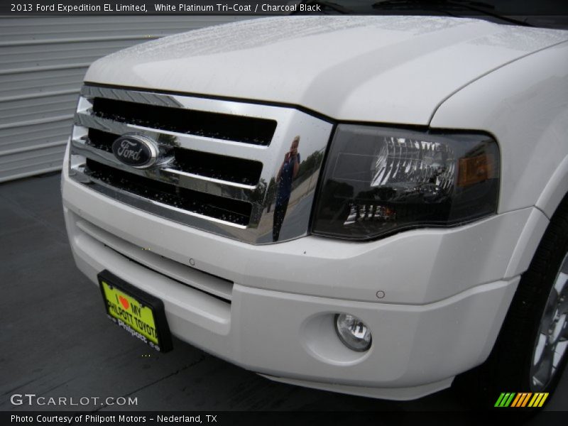 White Platinum Tri-Coat / Charcoal Black 2013 Ford Expedition EL Limited