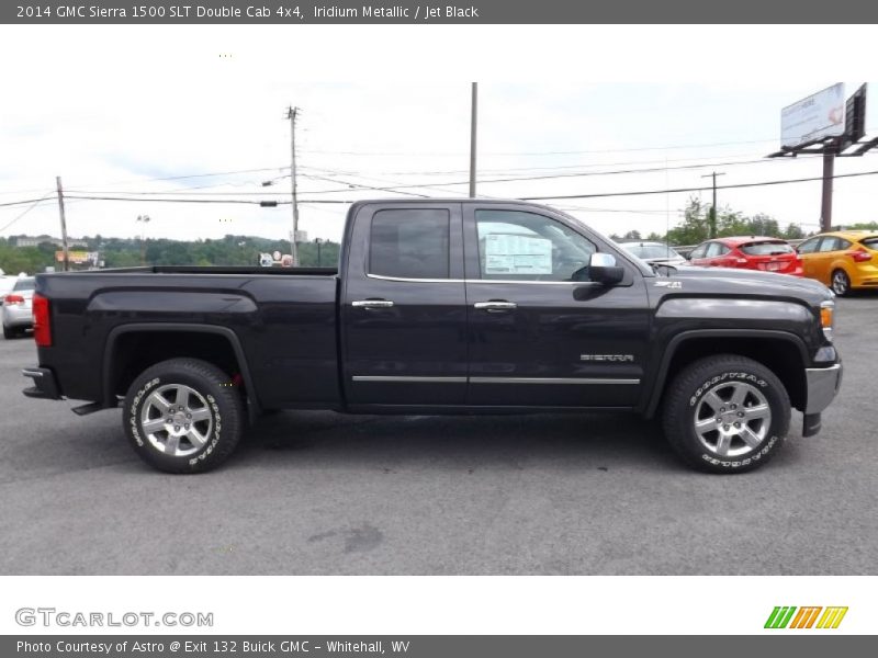 Iridium Metallic / Jet Black 2014 GMC Sierra 1500 SLT Double Cab 4x4