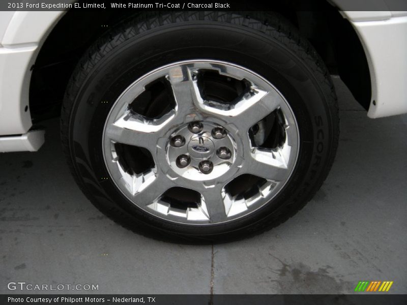 White Platinum Tri-Coat / Charcoal Black 2013 Ford Expedition EL Limited