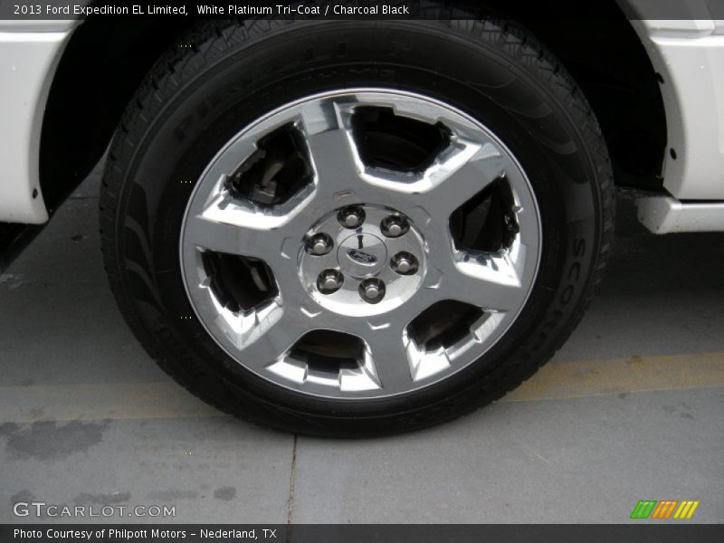 White Platinum Tri-Coat / Charcoal Black 2013 Ford Expedition EL Limited