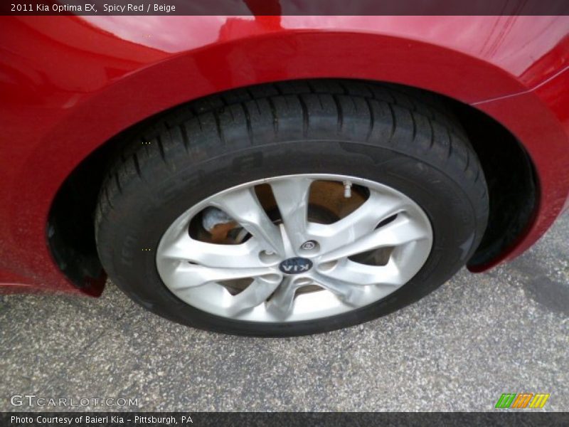 Spicy Red / Beige 2011 Kia Optima EX